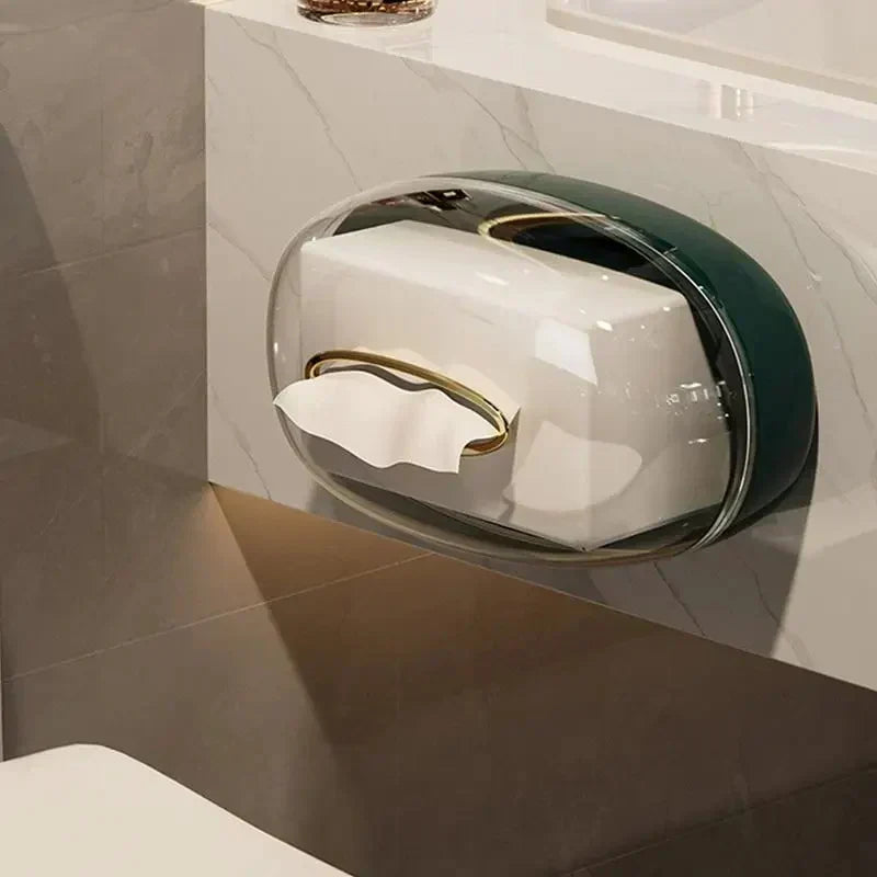 Wall Mounted Oval Tissue Box