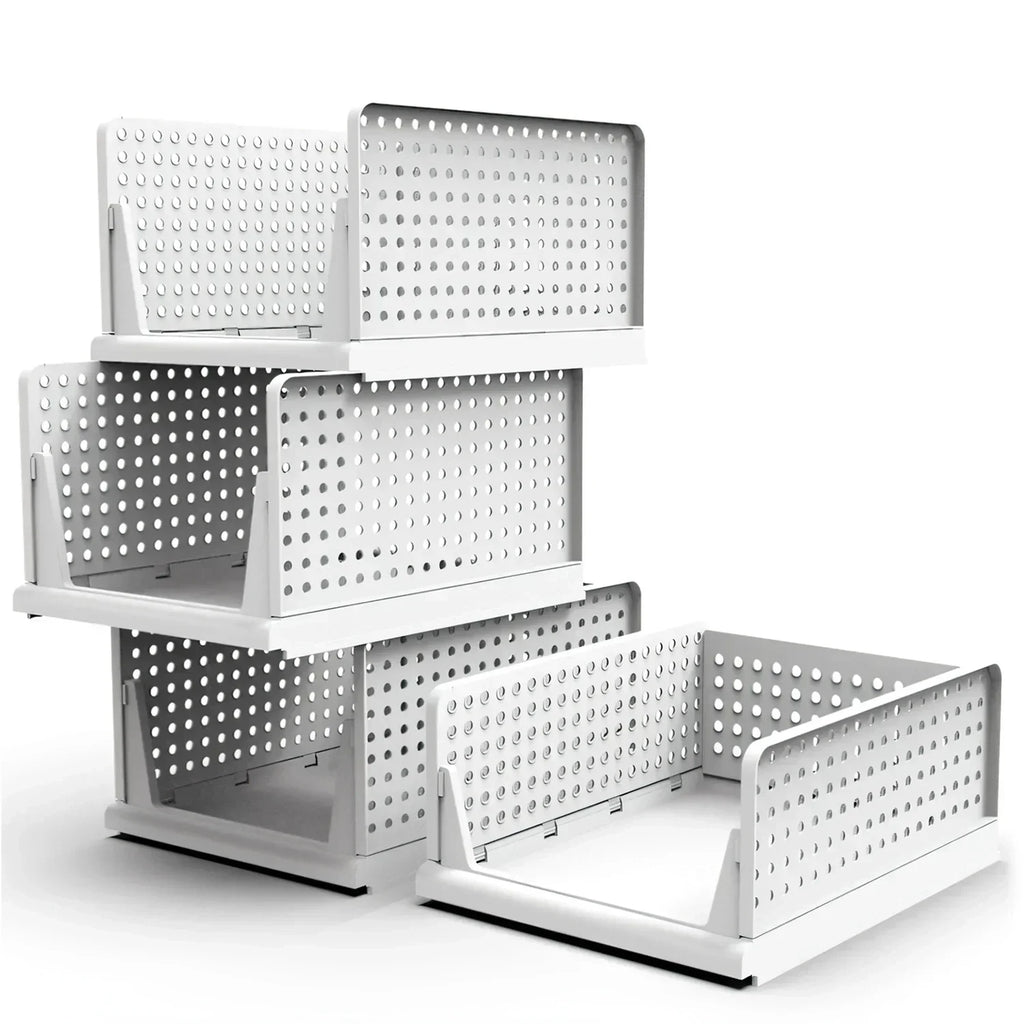 Foldable Storage Bin Stackable Drawer