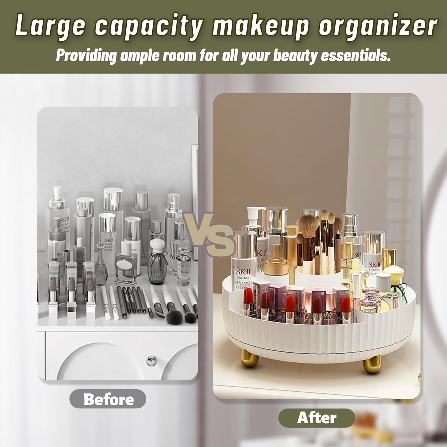 Spinning Skincare Lotion Organizer