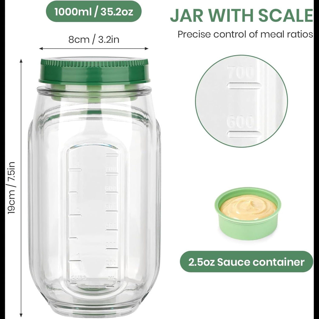 Fresh Vault Luxe Leakproof Salad Jar