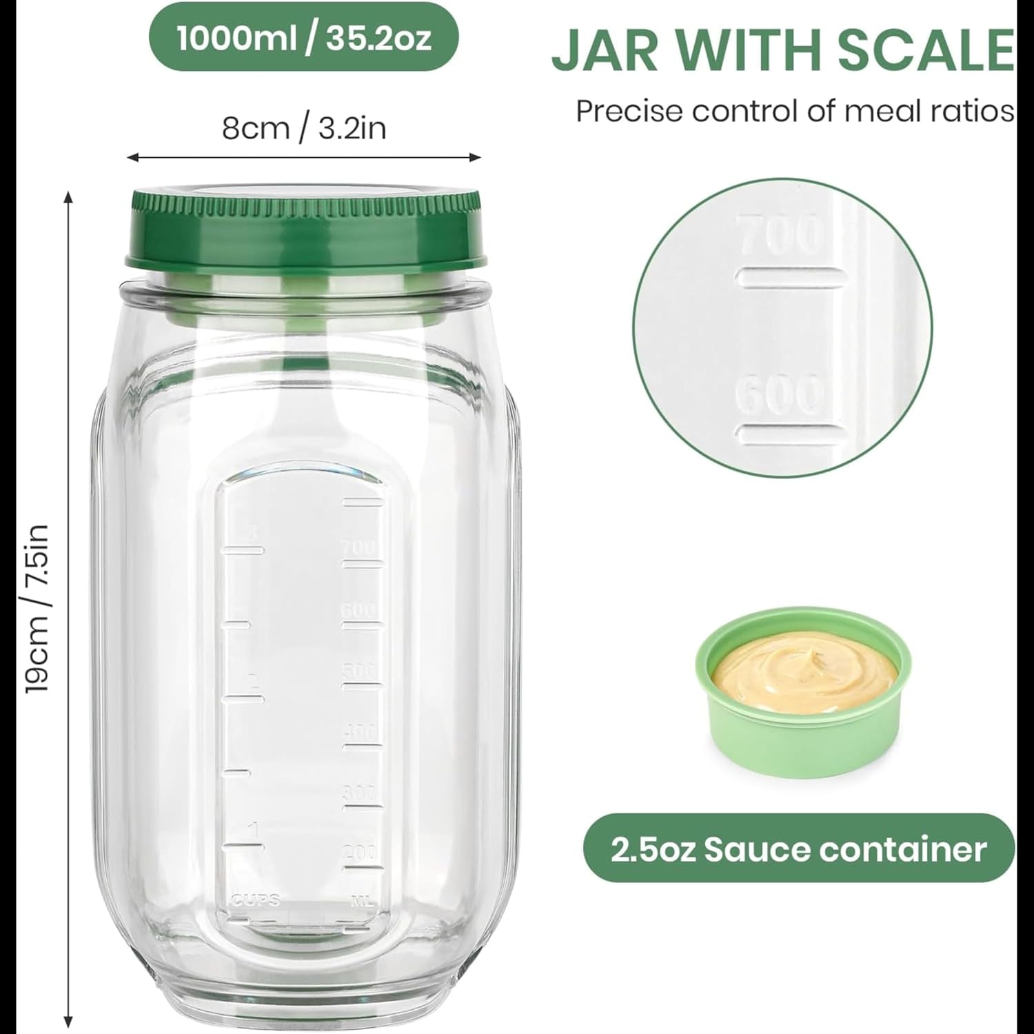 Fresh Vault Luxe Leakproof Salad Jar
