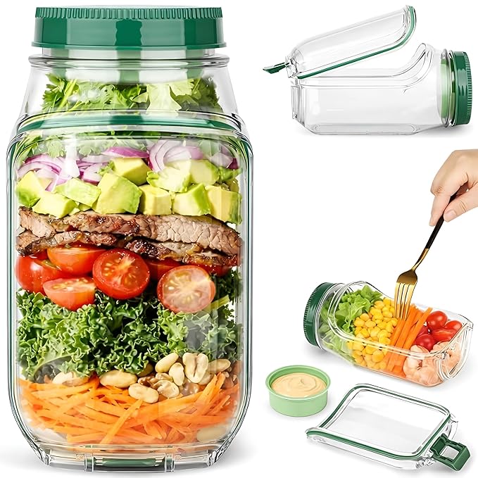 Fresh Vault Luxe Leakproof Salad Jar