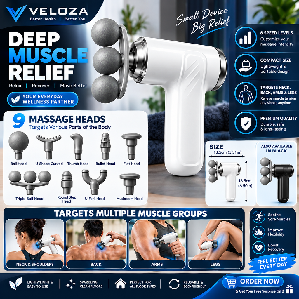 9 in 1 Fascia Gun Deep Tissue Massage Gun