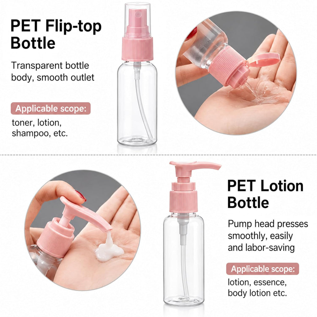11pcs set of travel cosmetics bottles