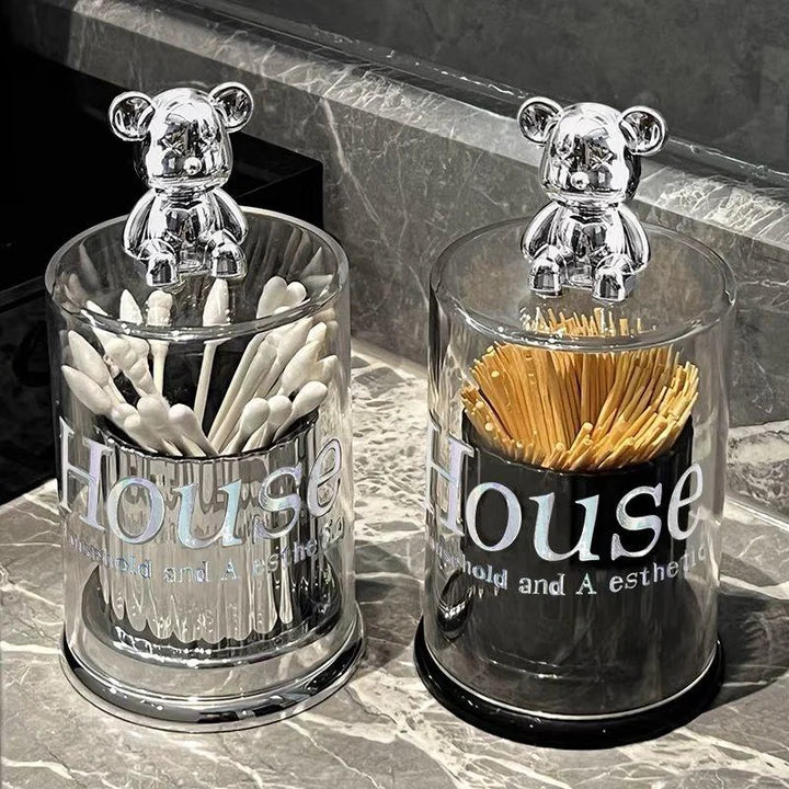 Cute Bear Toothpick Container