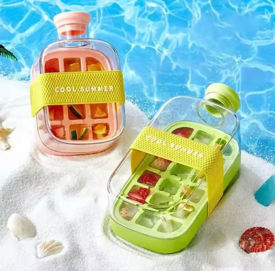 2 In 1 Ice Cube Bottle 500ml