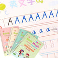 Kids Magic Practice Book (4 Books + 1 Pen + 1 Grip + 8 Refill)