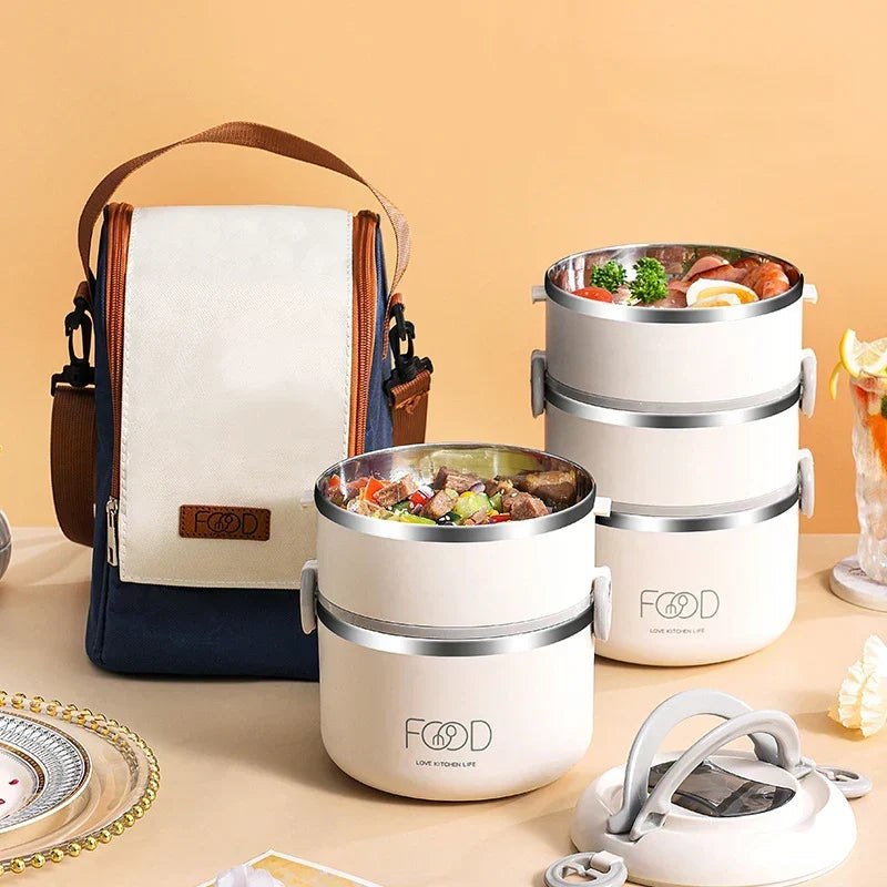 3 Layer Stainless Steel Bento Lunch Box