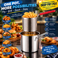 Deep Fry Oil Pot 1.4 L | Stainless Steel - (IMPORTED)