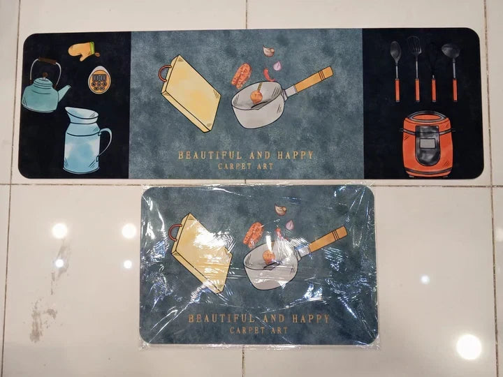 2Pcs Floor Mat Set
