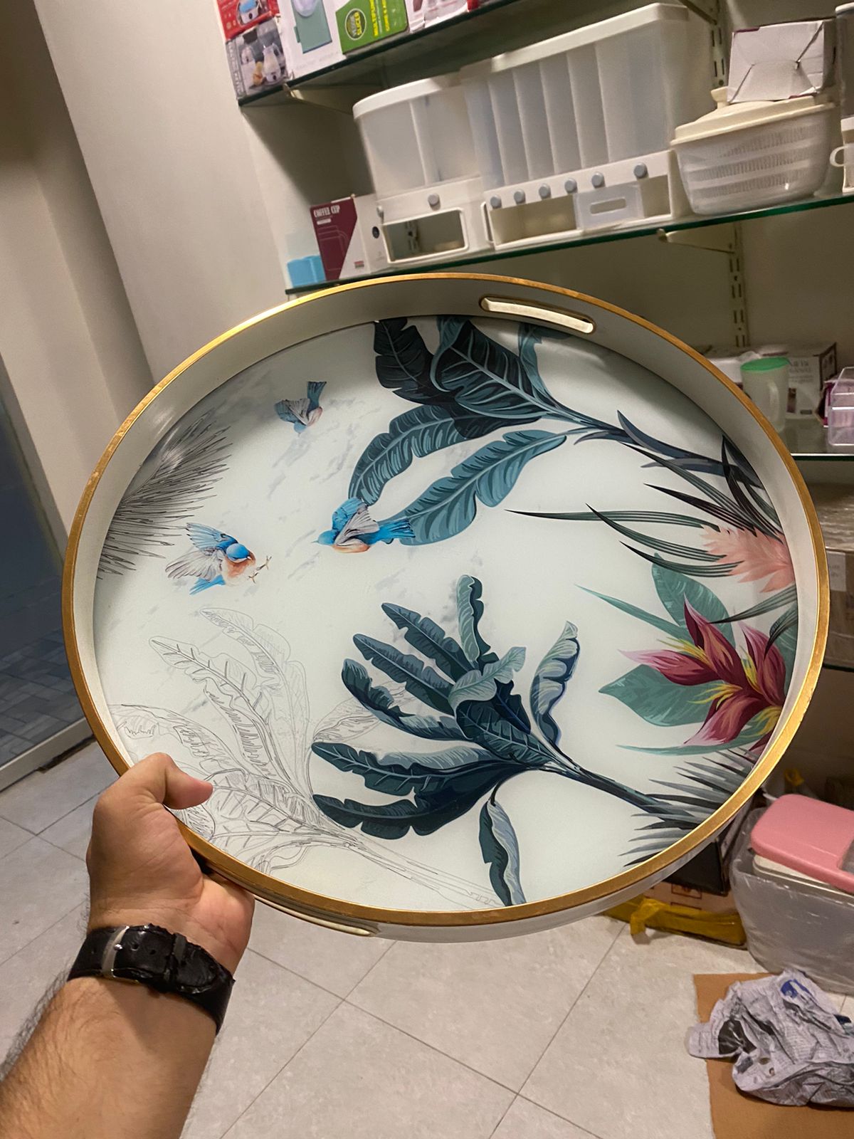 Angela Serving Tray Set 2 Pieces RY-134