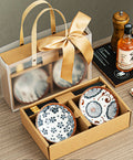 Ceramic Printed Bowls with Gift Bag and Chopsticks