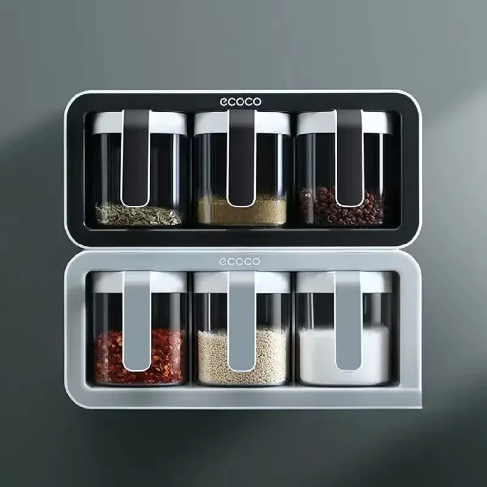 Ecoco Wall-Mounted Spice Box – No-Drill Kitchen Rack