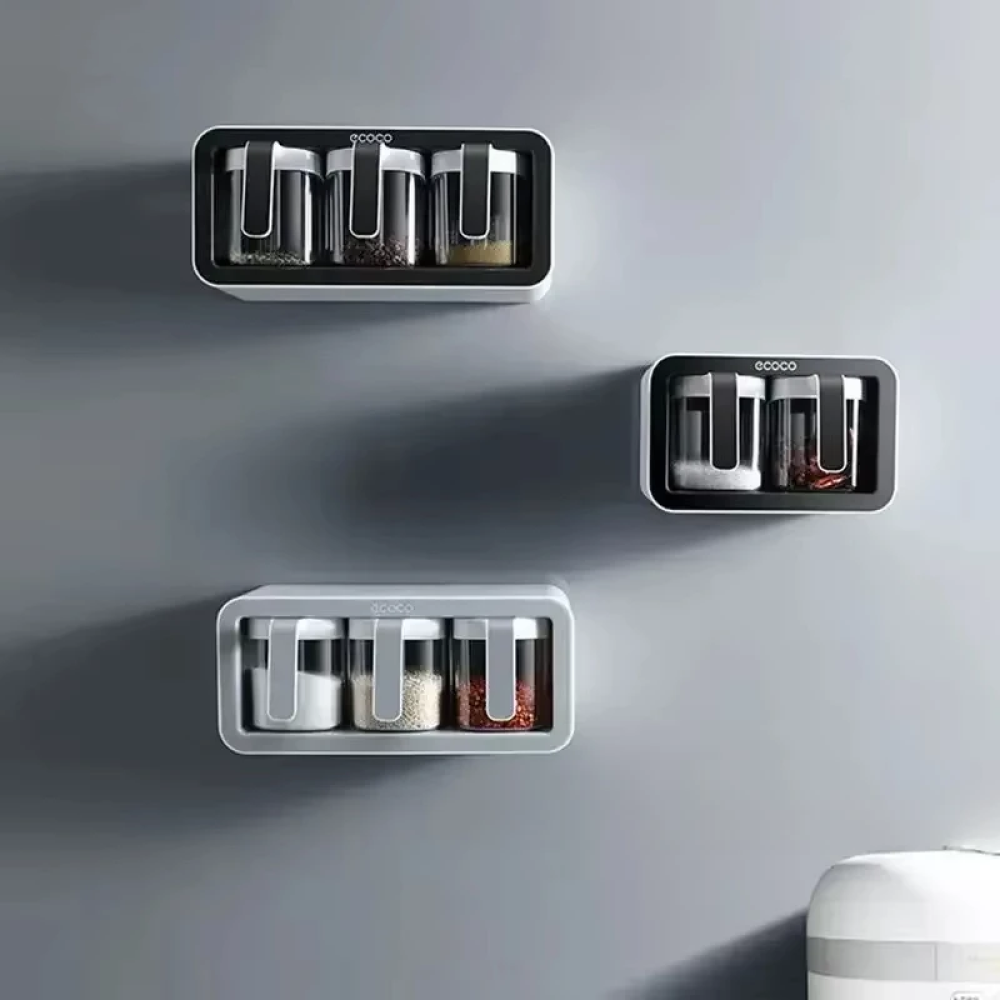 Ecoco Wall-Mounted Spice Box – No-Drill Kitchen Rack