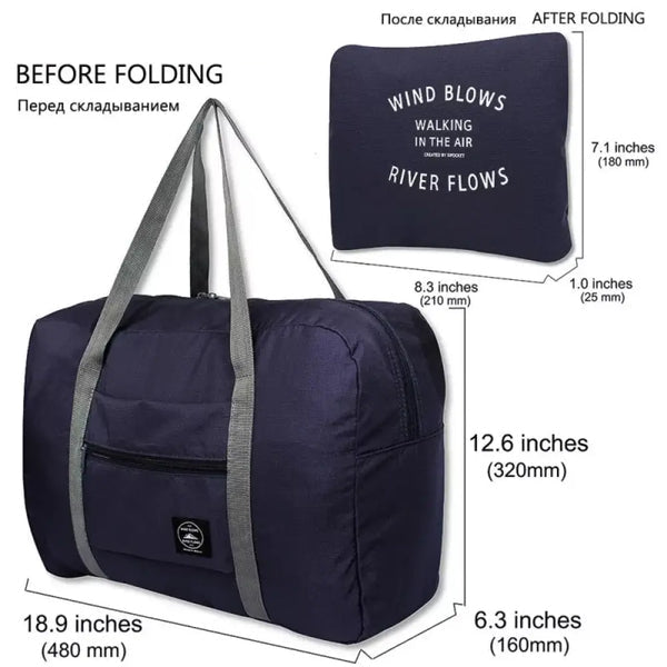 Foldable Travel Bag - Multicolor