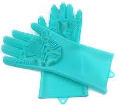 Silicon Washable & Reusable Washing Glovesss
