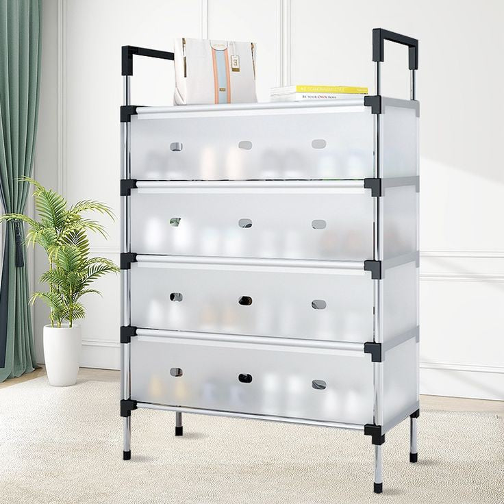 Multilayer Dustproof Shoes Rack – Spacious & Durable Organizer
